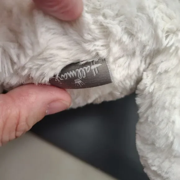 Hallmark Basil the Bear White Tan Teddy Plaid Bow Tie Plush Toy 13" - Picture 9 of 12